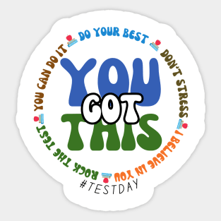 Teachers test day Sticker